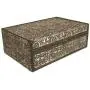 Wald Imports Silver Metal & Wood 13" Decorative Storage Box/Trunk Wald Imports Silver Metal & Wood 13" Decorative Storage Box/Trunk