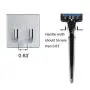 Adhesive Razor Hook for Shower, Cabinadd Stainless Steel Double Prong Hook Self Adhesive Wall Hook Hanger for Keys, Kitchen Utensils, Plugs, Coats (4 Pack) Adhesive Razor Hook for Shower, Cabinadd Stainless Steel Double Prong Hook Self Adhesive Wall Hook Hanger for Keys, Kitchen Utensils, Plugs, Coats (4 Pack)