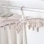 Best Design 1pcs 18 Clip Laundry Clothes Hanger Multifunction Rotatable Folding, Wood Clothes Rack - Coat Hanger, Balcony Drying Rack, Hanger Storage Rack, Plastic Sock Hangers, Tide Clothes Hangers Best Design 1pcs 18 Clip Laundry Clothes Hanger Multifunction Rotatable Folding, Wood Clothes Rack - Coat Hanger, Balcony Drying Rack, Hanger Storage Rack, Plastic Sock Hangers, Tide Clothes Hangers