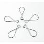 Hraindop 100 Pack Ceiling Hook Clips Ceiling Hanger Hooks for Office, Classroom and Home Decorations