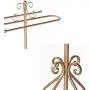 Free Standing Towel Rack for Bathroom, Metal Towel Holder Coat Rack for Living Room, Towel Bar Rack, Clothes Hanger and Accessories Stand, 33×33×98 cm,Gold