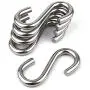 Hamineler 5 Pack 304 Stainless Steel S Shaped Hooks 3.2Inch Long 5/16 Inch Thickness Heavy Duty S Metal Hanging Hooks Hamineler 5 Pack 304 Stainless Steel S Shaped Hooks 3.2Inch Long 5/16 Inch Thickness Heavy Duty S Metal Hanging Hooks