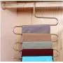 5pcs Multi-Use Pants Trousers Hanging Clothes Hanger 5-Layers Room Space Saver Home 5pcs Multi-Use Pants Trousers Hanging Clothes Hanger 5-Layers Room Space Saver Home