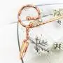 Pack of 5 Underwear Rack with Metal Iron, Children Clothes Hangers, Hangers with Clips for Bra Socks Panties Lingerie Shop Display (Rose Gold)