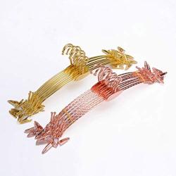 TOPBATHY 10PCS Clothes Hangers Metal Thickened Anti-Slip Clip Hangers Undewear Hanger Clothes Hanger for Shop Home Travel