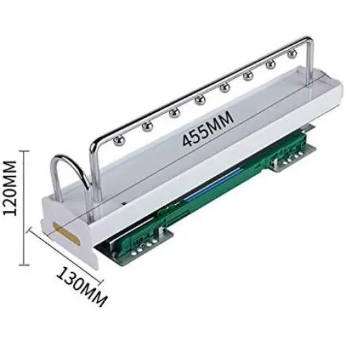 GWXYMJ Coat Rack Wardrobe Push-Pull White Clothes Hanger, Dust-Proof Lengthen Damping Mute Rail Telescopic Clothes Pole Closet Hanging Rod, Load: 70kg GWXYMJ Coat Rack Wardrobe Push-Pull White Clothes Hanger, Dust-Proof Lengthen Damping Mute Rail Telescopic Clothes Pole Closet Hanging Rod, Load: 70kg