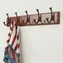 LAXF-Wall Coat Racks with Hooks/Hangers Coat Rack Bamboo Clothes Hook Dorm Room Bedroom on The Wall Wall-Mounted Hook Hanger Multifunction Straight Edge Retro Color (Size : 48.4cm) LAXF-Wall Coat Racks with Hooks/Hangers Coat Rack Bamboo Clothes Hook Dorm Room Bedroom on The Wall Wall-Mounted Hook Hanger Multifunction Straight Edge Retro Color (Size : 48.4cm)
