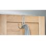Rok Hardware Pearly Grey Over The Door 3 Prong Closet Coat Sweater Hat Tie Clothes Towel Swivel Hook Hanger ROKOTDHMN (2 Pack)