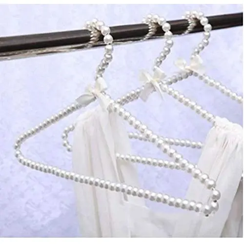 10pcs Random Color Clothes Hanger Organizer Plastic Pearl Home Storage Rack Holder Elegant 10pcs Random Color Clothes Hanger Organizer Plastic Pearl Home Storage Rack Holder Elegant