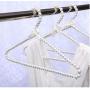 10pcs Random Color Clothes Hanger Organizer Plastic Pearl Home Storage Rack Holder Elegant