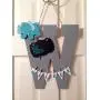 Initial Hospital Door Hanger announcement child room nursery personalized birth stats, birthing suite Sign