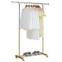 Metal Coat Racks, Stainless Steel Adjustable Horizontal Bar Clothes Stand Drying Rack Simple Floorstanding Can Be Placed Balcony Clothes Hanger (Color : 2)