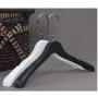 5pcs Random Color Non Slip Black White Plastic Clothes Hanger with Notched for Dress and Sun-top