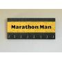 Race Medal Holder/Running Medal Hanger MARATHON MAN- Wood Wall Mounted Medal Organizer. CUSTOMIZATION Available
