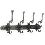 Sungmor Cast Iron Large Wall Hanger - Retro Court Style & 12 Multi Hooks Design - Decorative Wall Mounted Hanging Hooks for Tools,Planters,Coats,Hats,Keys - Great for Indoor Outdoor Wall Decoration