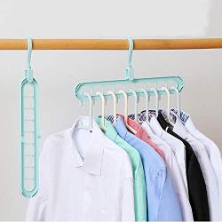 Plastic Magic Hangers, Hanger Organizer Space Saving Clothes Hangers 360° Swivel Hooks Solid Color Closet Organizer-Pink 20-Pack