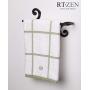 Decorative Wrought Iron Hand Towel Holder | Swirl Towel Bar Rack for Kitchen, Bathroom etc. | Wall Mount Dish Towel Rod Hanger | Handmade by RTZEN-Décor | Easy Installation