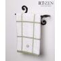 Decorative Wrought Iron Hand Towel Holder | Swirl Towel Bar Rack for Kitchen, Bathroom etc. | Wall Mount Dish Towel Rod Hanger | Handmade by RTZEN-Décor | Easy Installation