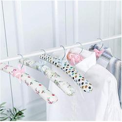 10pcs Clothes Hanger Sponge Padded Clothes Drying Rack Multifunction Scarf Clothes Hangers Random Color