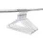 Quality Hangers Silver Aluminum Metal Coat Hangers Heavy Duty Suit Hangers 10 Pack (Adult Size Coat Hanger) Quality Hangers Silver Aluminum Metal Coat Hangers Heavy Duty Suit Hangers 10 Pack (Adult Size Coat Hanger)