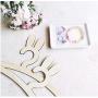 10pcs Random Color Cute Original Pine Wood Bunny swan Cloth Hanger for Baby Cloth Creative Rabbits Hanger for Kids Present