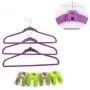 20PC Random Color Mini Flocking Clothes Hanger Decoration Home Easy Hook Closet Organizer Hanging Hook