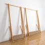 WYQSZ Coat Rack - Solid Wood Coat Rack Floor Bedroom Living Room Hanger Simple Folding Wooden Clothes Rack - Coat Rack 8563 (Size : S)