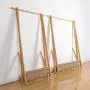 WYQSZ Coat Rack - Solid Wood Coat Rack Floor Bedroom Living Room Hanger Simple Folding Wooden Clothes Rack - Coat Rack 8563 (Size : S)