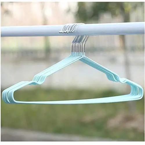 10pcs Random Color Cloth Hanger Durable Antideformation,Adult Metal Shirt Trouser Hook Hangers Dress Clothing Storage Closet Space Saver 10pcs Random Color Cloth Hanger Durable Antideformation,Adult Metal Shirt Trouser Hook Hangers Dress Clothing Storage Closet Space Saver