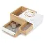 Umbra Mini Stowit Jewelry Boxes - Modern Keepsake Storage Organizer with Hidden Compartment Drawers for Ring, Bracelet, Watch, Necklace, Earrings, and Accessories (White / Natural) Umbra Mini Stowit Jewelry Boxes - Modern Keepsake Storage Organizer with Hidden Compartment Drawers for Ring, Bracelet, Watch, Necklace, Earrings, and Accessories (White / Natural)