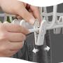 HJYPYJ Magic Hanger,360?? Rotate Magical Hangers,Strong and Sturdy Pp Trouser Hangers,Space-Saving Organizer Hangers,Storage Pants,Scarves,Etc. Not Easily Deformed/White / 2 pcs