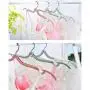 NHW 10PCS Portable Folding Clothes Hangers Retractable Plastic Non Slip Clothing Hangers for Kids and Adults