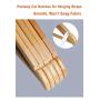 Qualsen Wooden Hangers with Non-Slip Strip ?30 Pack? Coat Suit Clothes Hanger (30 Set, Natural)