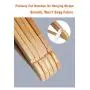 Qualsen Wooden Hangers with Non-Slip Strip ?30 Pack? Coat Suit Clothes Hanger (30 Set, Natural)