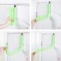 Aviat Foldable Clothes Hanger Hook,Sturdy&Durable Rotation,Repeated Use,Closet Organizer Plastic Storage Clothes Rack,for Towel,Scarfs,Jacket, Pant,Dress,Suit,Shirts Clothes Hangers (White)