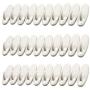 30-Hooks, Utility Hooks Value Pack, White, Wall Hangers Without Nails Replacement for Command Hooks, Organize Damage-Free