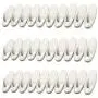 30-Hooks, Utility Hooks Value Pack, White, Wall Hangers Without Nails Replacement for Command Hooks, Organize Damage-Free