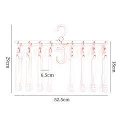 HJYPYJ Magic Hanger,8 in 1 Magical Hangers,PP Portable Hanger,Organizer Space-Saving Hanger,2 Pcs No Glitches/Pink / 52.5x29x18cm