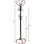 Tangkula 78" Coat Rack, Metal Frame Coat Tree,Free Standing Entryway Hat Coat Jacket Umbrella Holder,Clothes Hanger with Base Coat Stand