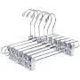 8 Quality Skirt Pants Trouser Hangers Heavy Duty Metal Swivel Hook - 8 Pack 8 Quality Skirt Pants Trouser Hangers Heavy Duty Metal Swivel Hook - 8 Pack
