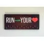 Race Medal Holder/Running Medal Hanger - RUN WITH YOUR HEART. Wood Wall Mounted Medal Organizer. CUSTOMIZATION Available Race Medal Holder/Running Medal Hanger - RUN WITH YOUR HEART. Wood Wall Mounted Medal Organizer. CUSTOMIZATION Available
