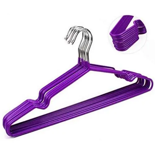 10pcs Random Color Stainless Steel Clothes Hanger Non-Slip Space Saving Clothes Hangers with Hook Closet Organizer Drying Racks 10pcs Random Color Stainless Steel Clothes Hanger Non-Slip Space Saving Clothes Hangers with Hook Closet Organizer Drying Racks