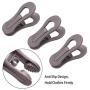 Corodo Hanger Clips 60 Pack, Multi-Purpose Hanger Clips for Hangers, Grey Finger Clips for Plastic Clothes Hangers, Pants Hangers Clips Corodo Hanger Clips 60 Pack, Multi-Purpose Hanger Clips for Hangers, Grey Finger Clips for Plastic Clothes Hangers, Pants Hangers Clips