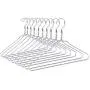 Quality Hangers Silver Aluminum Metal Coat Hangers Heavy Duty Suit Hangers 10 Pack (Adult Size Coat Hanger) Quality Hangers Silver Aluminum Metal Coat Hangers Heavy Duty Suit Hangers 10 Pack (Adult Size Coat Hanger)