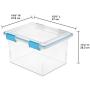 STERILITE 32Qt Clear Gasket Boxes 19334304 32Qt Clear Gasket Box