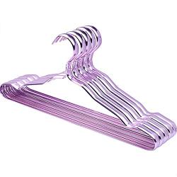 HJYPYJ Magic Hanger,Wet and Dry Multifunctional Hangers,Non-Slip No Trace Non-Rusting Hanger Organizer,10 pcs Not Easy to Fade/Purple / 41x20x1.5cm