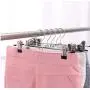 10pcs Random Color Stainless Steel Trouser Hanger Rack Coat Pants Skirt Hangers Clothes Stand Holder with 2 Adjustable Non-Slip Clips 10pcs Random Color Stainless Steel Trouser Hanger Rack Coat Pants Skirt Hangers Clothes Stand Holder with 2 Adjustable Non-Slip Clips
