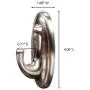 Command Large Traditional Plastic Hook, Brushed Nickel, 1-Hook, 2-Strips, Organize Damage-Free Command Large Traditional Plastic Hook, Brushed Nickel, 1-Hook, 2-Strips, Organize Damage-Free