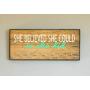 Race Medal Holder/Athletic Medal Hanger - SHE BELIEVED SHE COULD SO SHE DID. Wood Wall Mounted Medal Organizer. CUSTOMIZATION Available Race Medal Holder/Athletic Medal Hanger - SHE BELIEVED SHE COULD SO SHE DID. Wood Wall Mounted Medal Organizer. CUSTOMIZATION Available