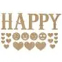 ADORNit, DIY Wood Swag Banner Hanger, Home Decoration - Happy ADORNit, DIY Wood Swag Banner Hanger, Home Decoration - Happy